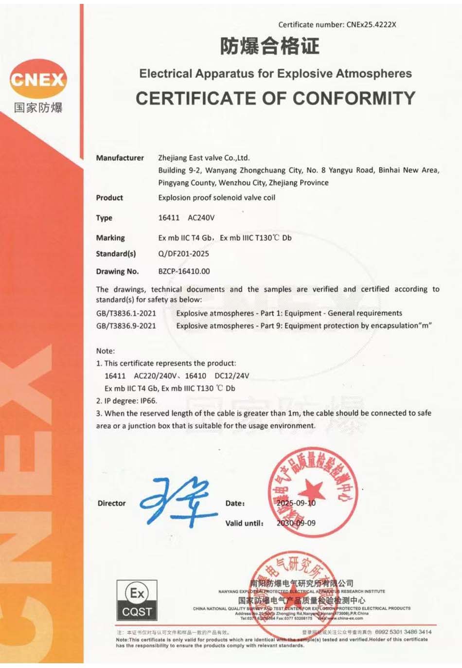 Explosion-proof Certification